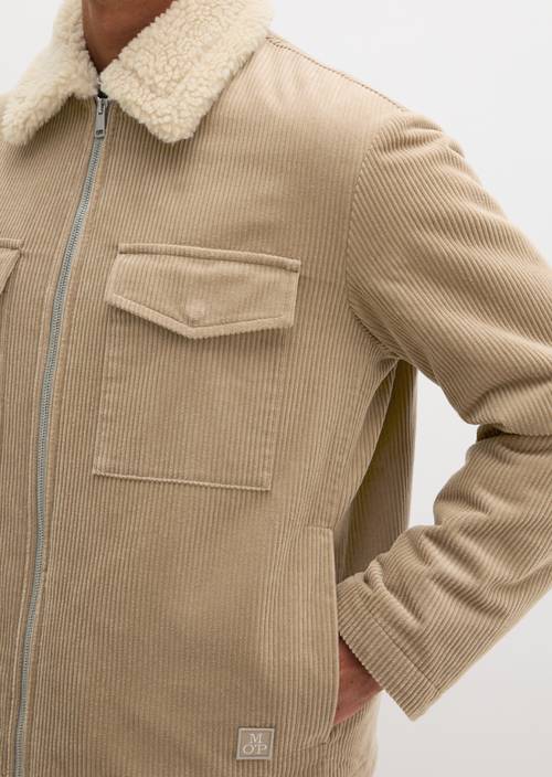 Regular-Fit Corduroy Jacket Charleston Gray in detail view