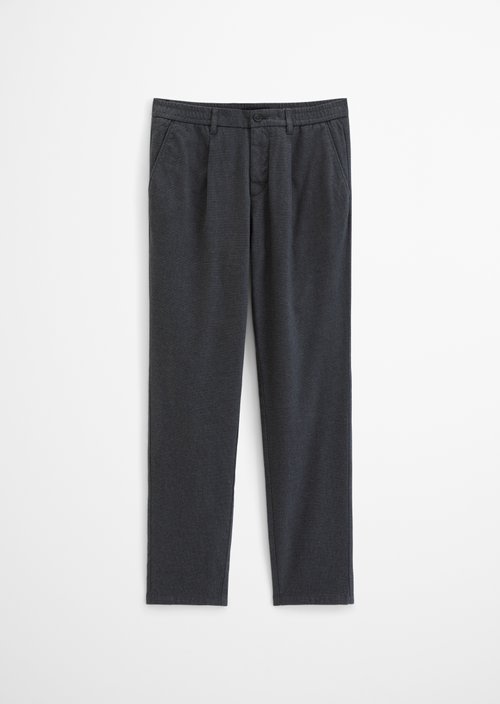 Chino Model Morot Jogger Pleated Tapered — Dark Grey