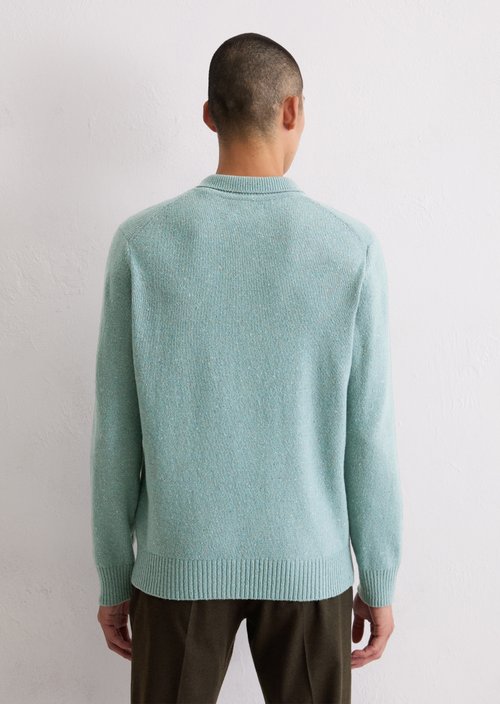 Regular polo-style sweater — Cracked Ice
