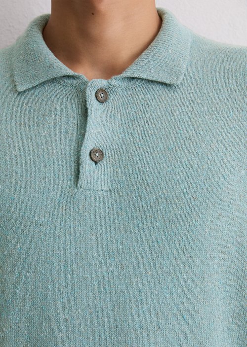 Regular polo-style sweater — Cracked Ice