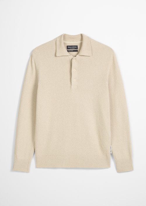 Polo sweater regular — Light Oat