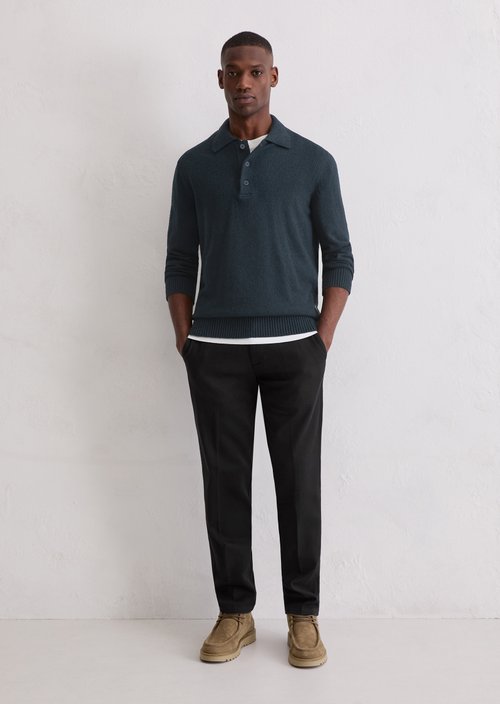 Polo sweater regular — Dark Navy