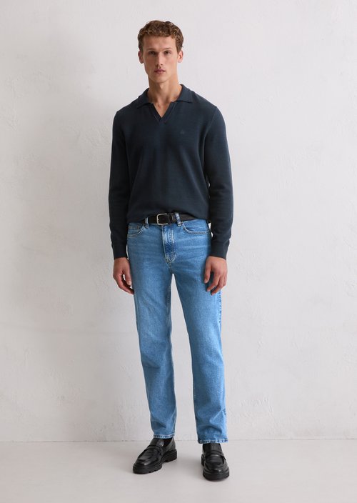 Polo sweater regular — Dark Navy