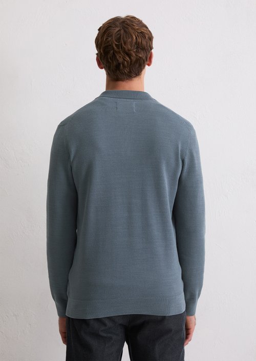 Polo sweater regular — Stormy Blue