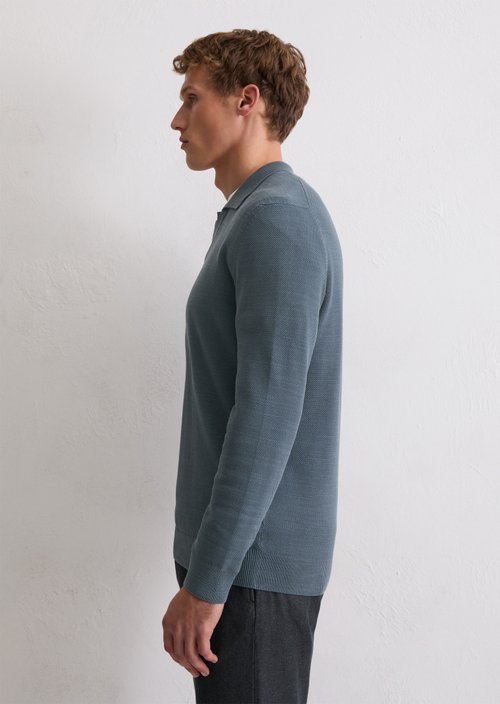 Polo sweater regular — Stormy Blue
