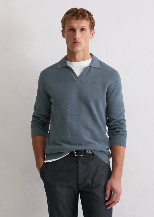 Polo sweater regular — Stormy Blue