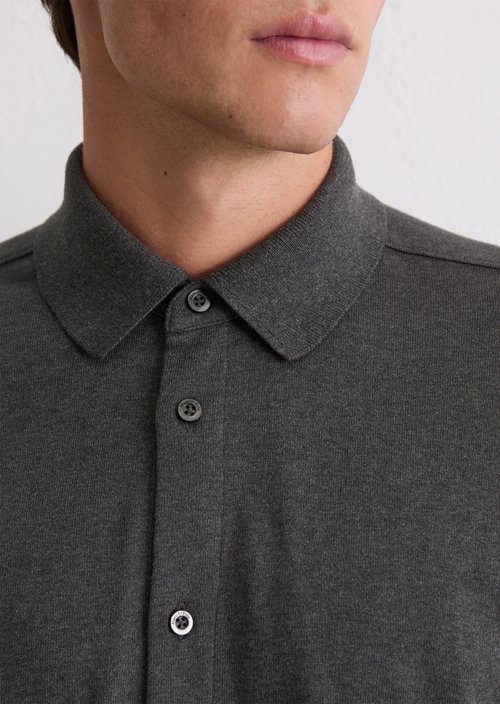 DfC jersey shirt regular — Dark Grey Melange