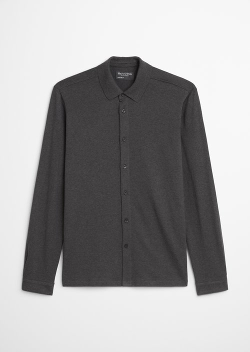 DfC jersey shirt regular — Dark Grey Melange