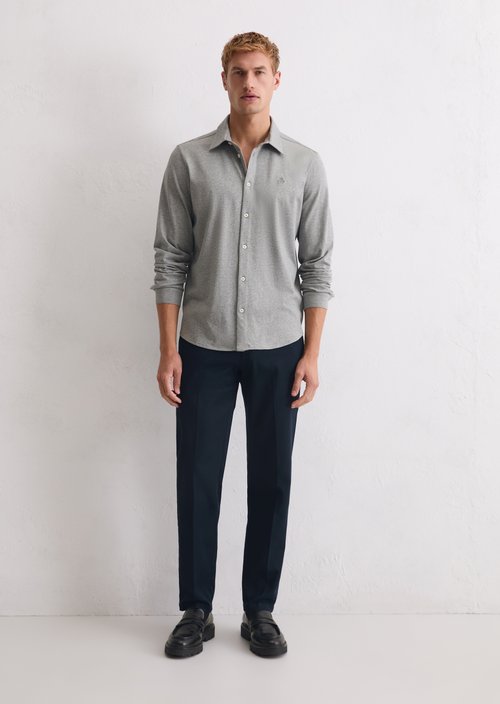 DfC jersey shirt regular — Cloudy Grey Melange