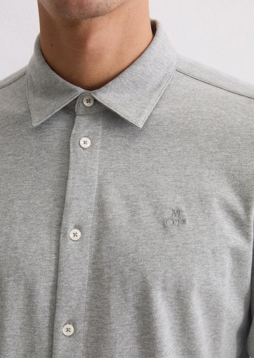 DfC jersey shirt regular — Cloudy Grey Melange