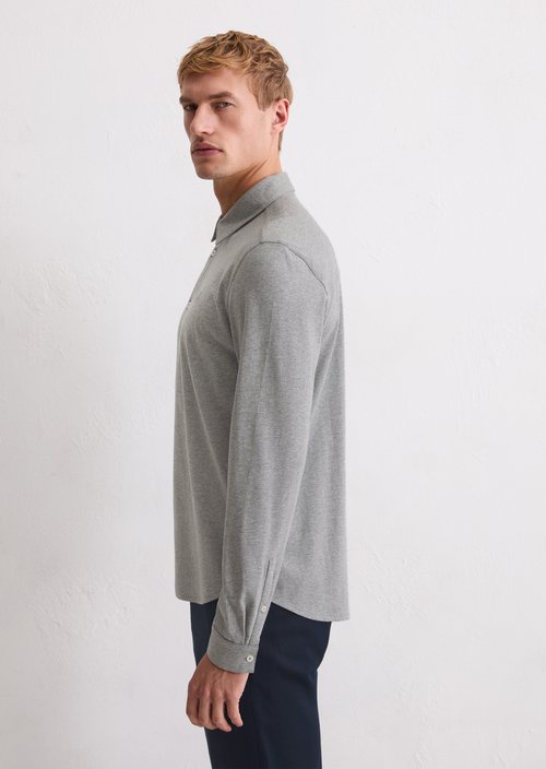 DfC jersey shirt regular — Cloudy Grey Melange