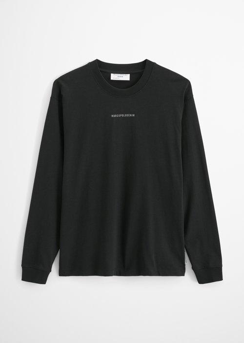 Heavyweight Relaxed-Fit Long-Sleeve Shirt — Black