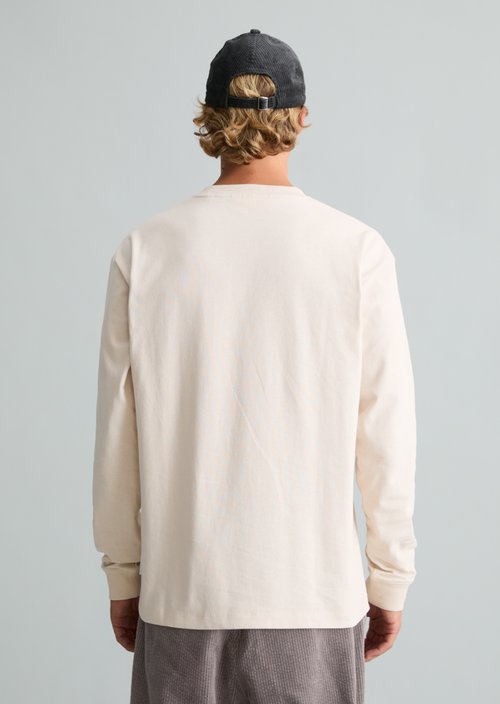 Heavyweight Relaxed-Fit Long-Sleeve Shirt — Chalky Sand