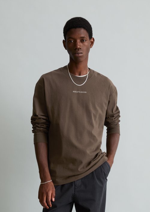 Heavyweight Relaxed-Fit Long-Sleeve Shirt — Chocolate Fudge