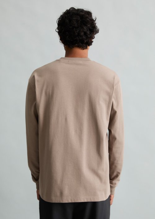 Heavyweight Relaxed-Fit Long-Sleeve Shirt — Dolphin