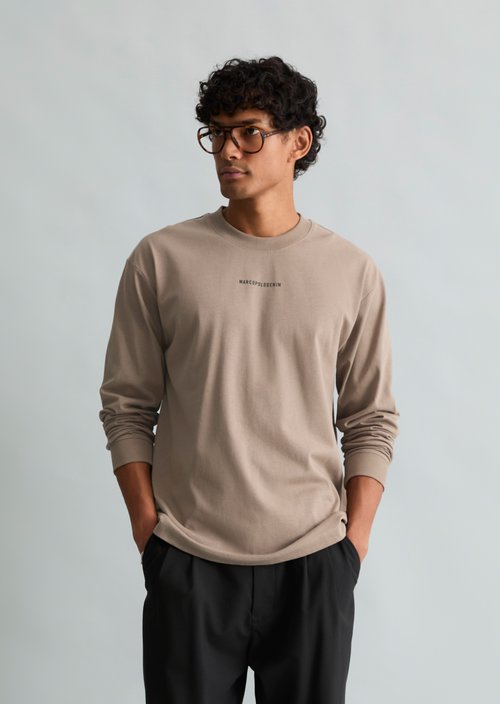 Heavyweight Relaxed-Fit Long-Sleeve Shirt — Dolphin