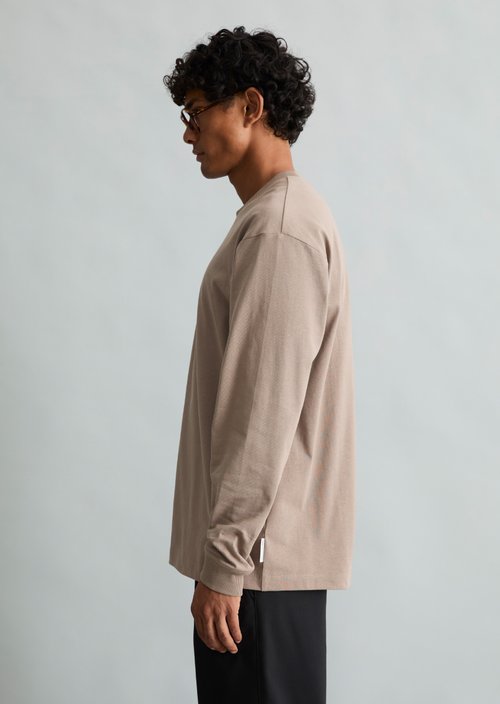 Heavyweight Relaxed-Fit Long-Sleeve Shirt — Dolphin