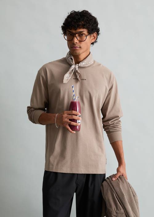 Heavy Weight Longsleeve relaxed Dolphin in Frontalansicht