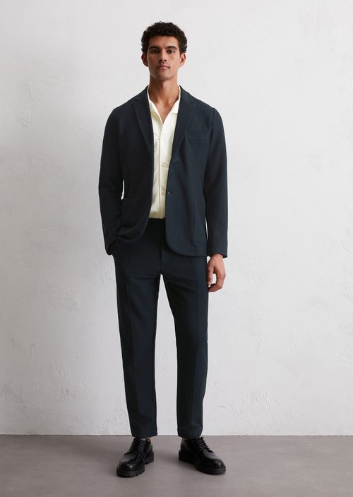 Jersey blazer shaped — Dark Navy