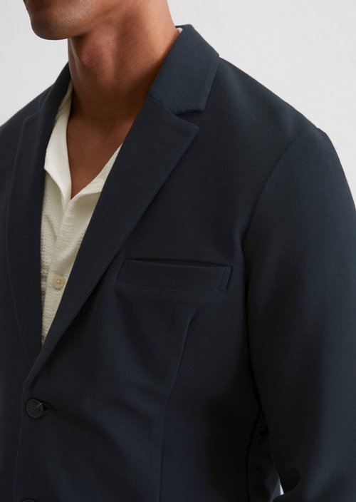 Jersey blazer shaped — Dark Navy