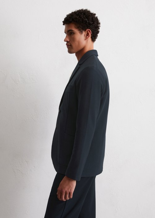 Jersey blazer shaped — Dark Navy