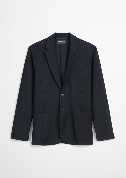 Jersey blazer shaped — Dark Navy