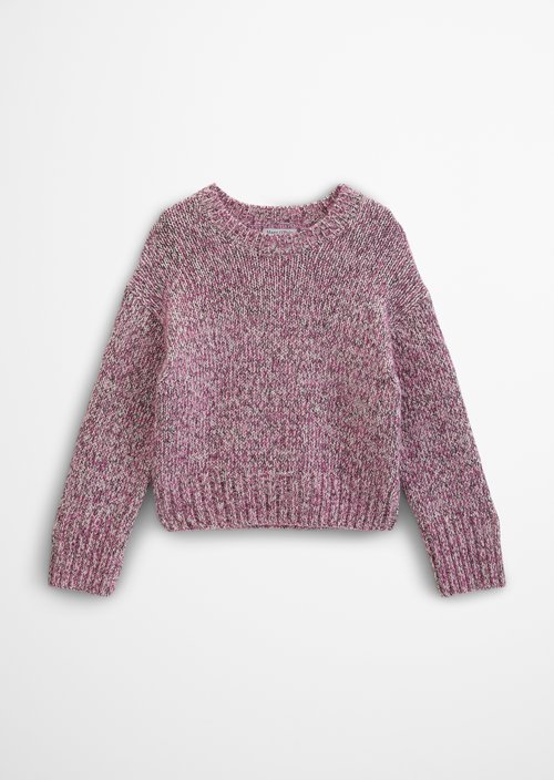 Regular-Fit Knit Sweater — Medium Pink