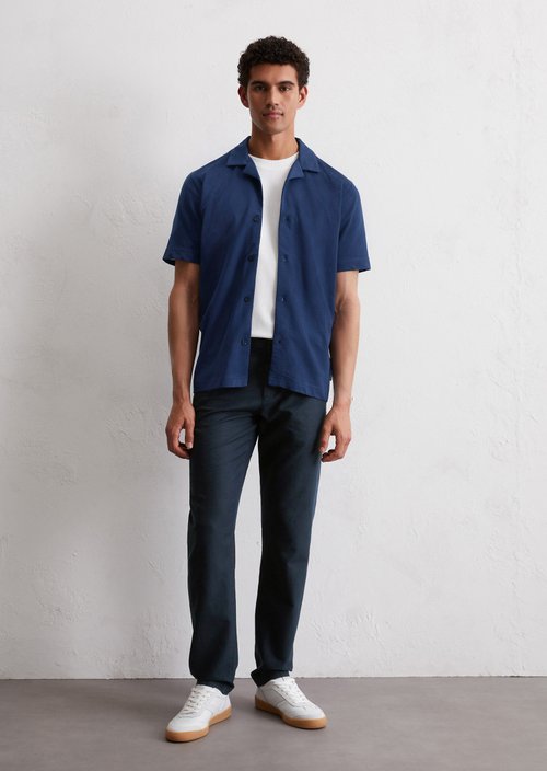 DfC seersucker jersey shirt regular — Iris Ink