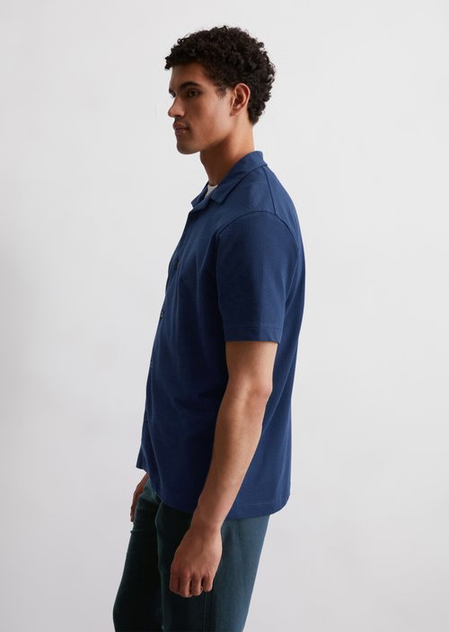 DfC seersucker jersey shirt regular — Iris Ink
