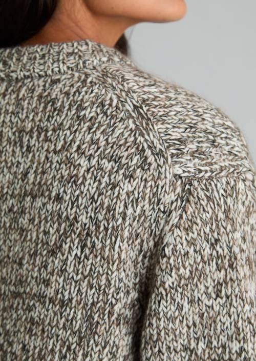 Zip-vest in relaxed stijl Medium Beige in detailaanzicht