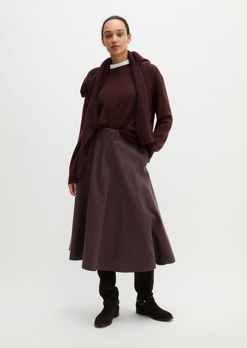 Flared skirt — Black Cherry