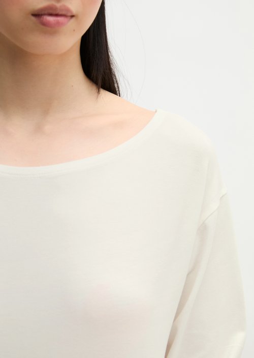 Relaxed T-shirt — White Cotton