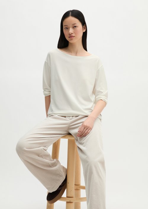 Relaxed T-shirt — White Cotton