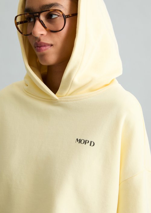 Cropped hoodie — Butter Yellow