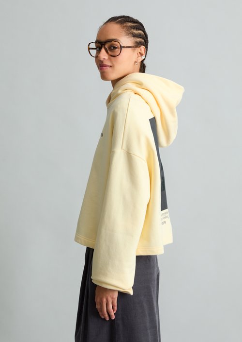 Cropped hoodie — Butter Yellow