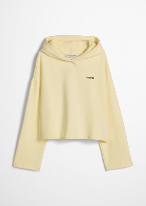 Cropped hoodie — Butter Yellow