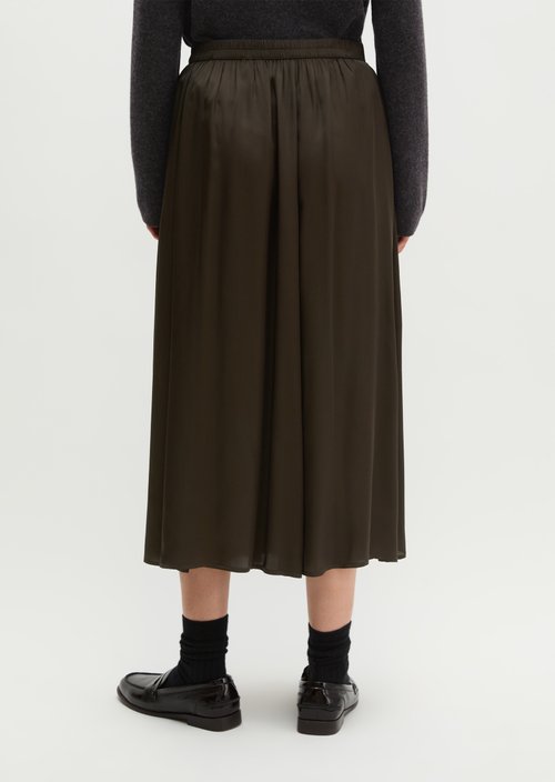 Flared Skirt — Burnt Coffee