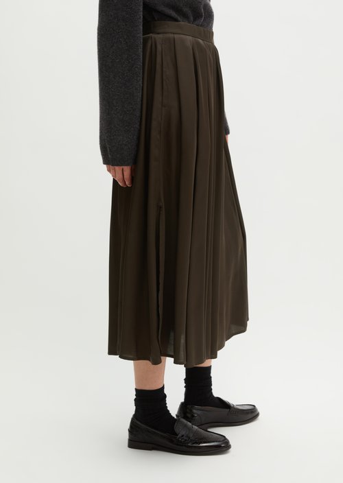 Flared Skirt — Burnt Coffee