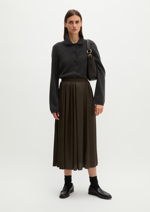 Flared Skirt — Burnt Coffee