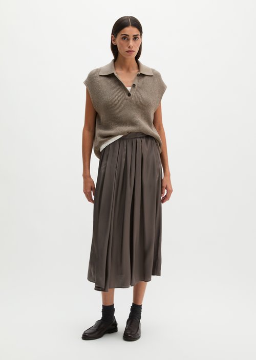 Flared Skirt — Stone Taupe