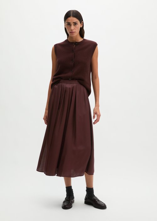 Flared Skirt — Black Cherry