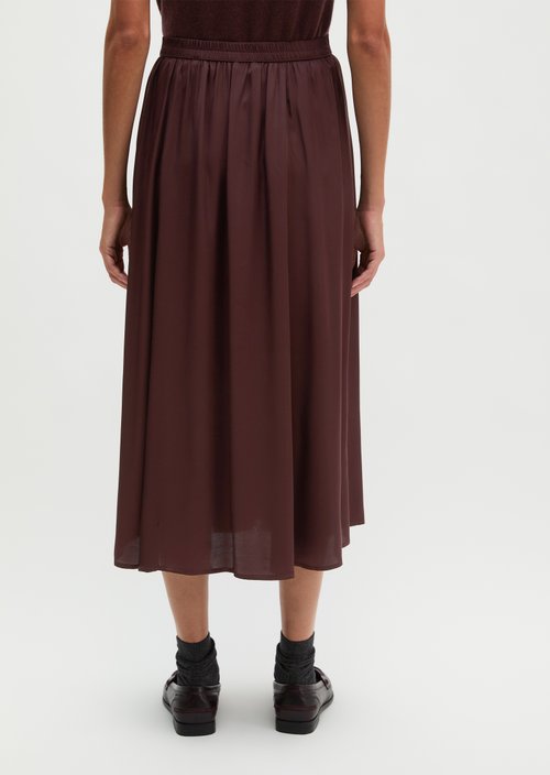 Flared Skirt — Black Cherry