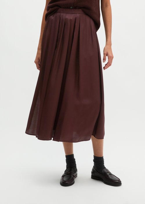 Flared Skirt — Black Cherry