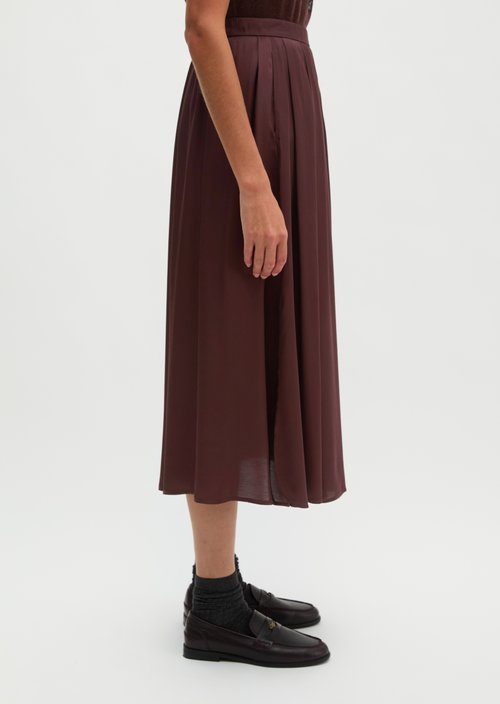 Flared Skirt — Black Cherry