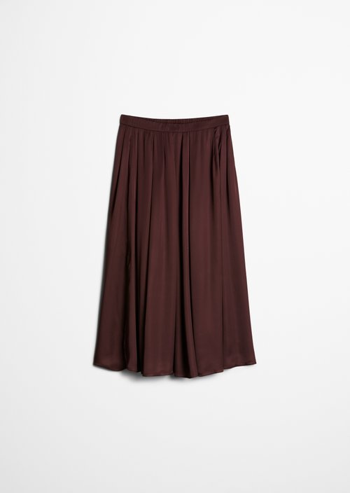Flared Skirt — Black Cherry