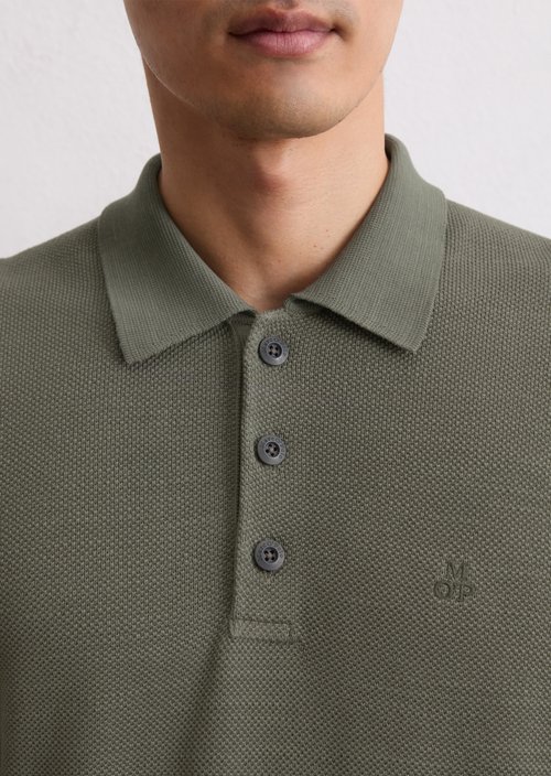 Long sleeve polo shirt piqué regular — Copley Brown
