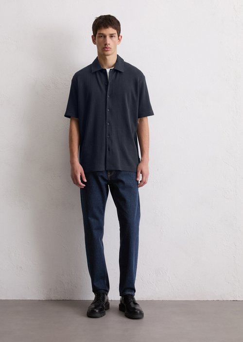 DfC short sleeve jersey shirt regular — Dark Navy