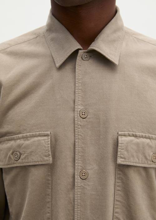 Hemd regular Charleston Gray in Detailansicht