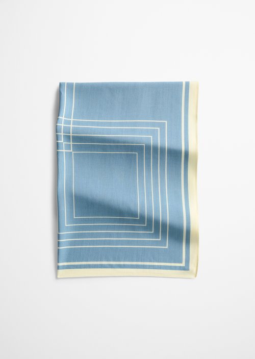 Quadratisches Tuch — Light Blue