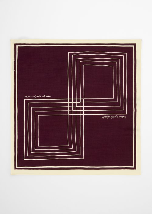 Quadratisches Tuch — Dark Red